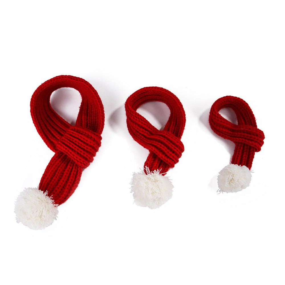 Christmas Wool Scarf for Dogs