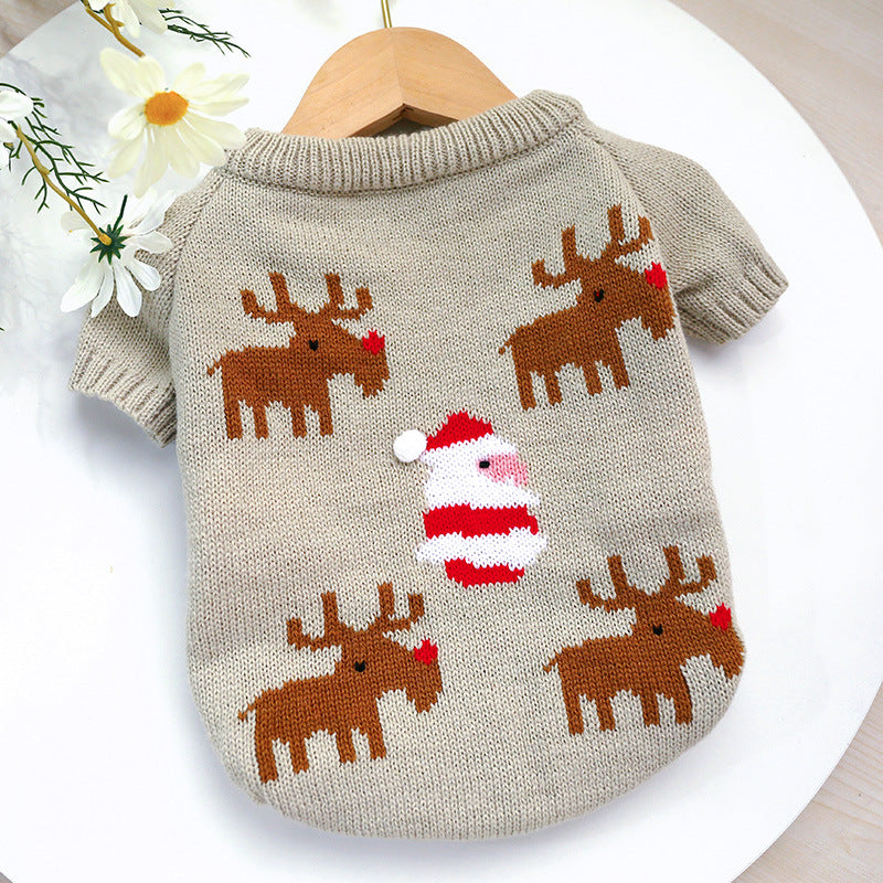 Pet Christmas Elk Sweater for Dogs