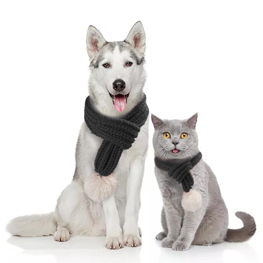 Christmas Wool Scarf for Dogs