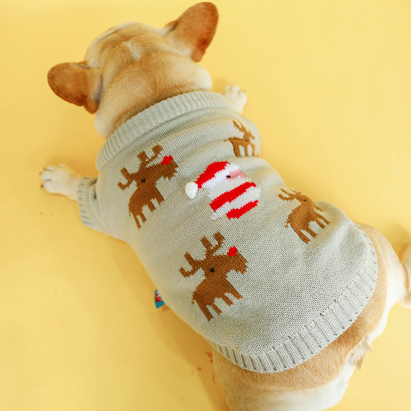Pet Christmas Elk Sweater for Dogs