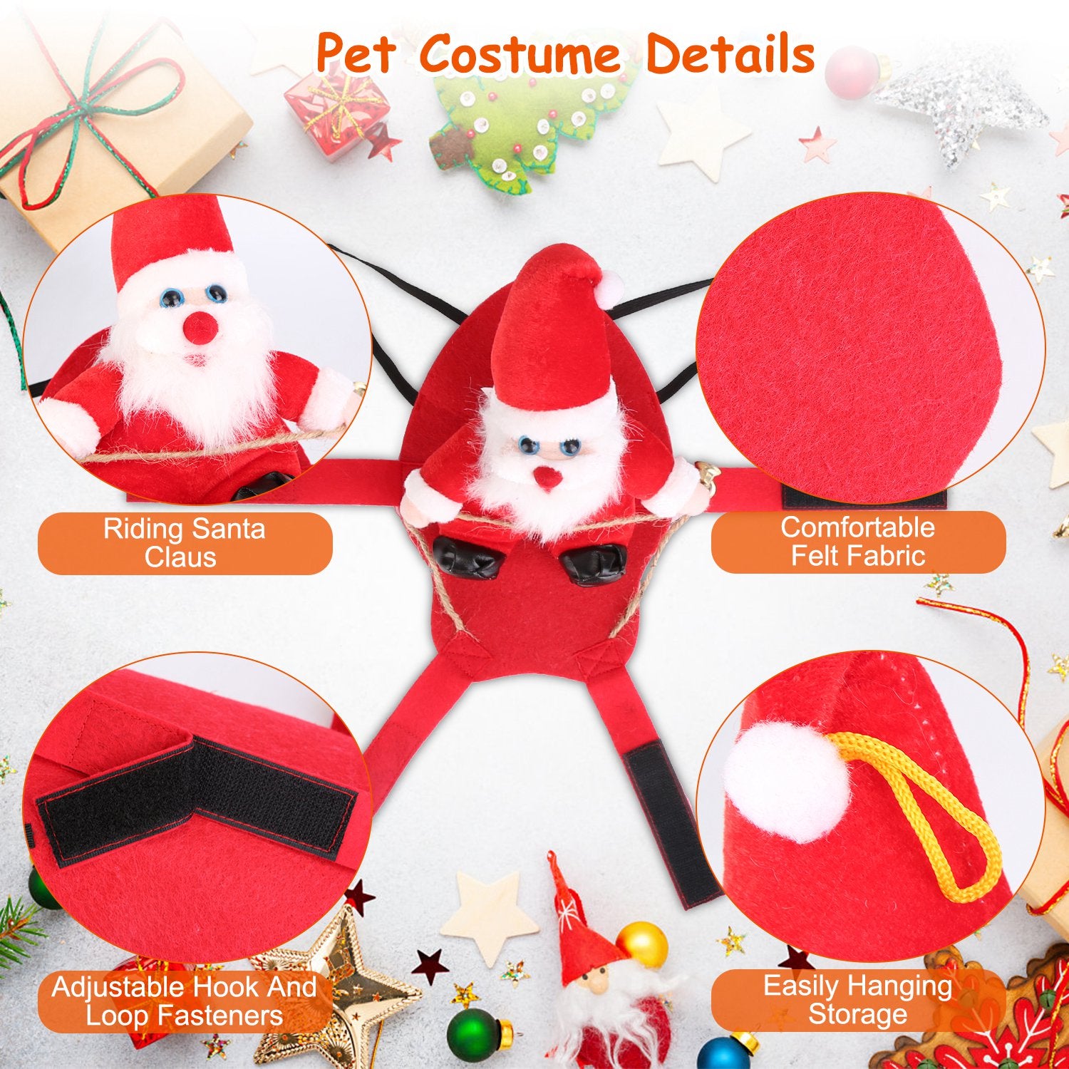 Christmas Pet Costume for Dogs and Cats