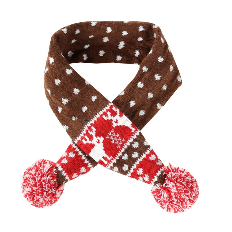 Christmas Wool Scarf for Dogs